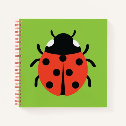 Ladybug Illustration Notizblock (Vorderseite)