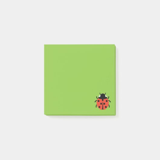 Ladybug Illustration Post-it Klebezettel (Vorderseite)
