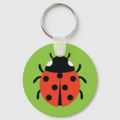 Ladybug Illustration Schlüsselanhänger (Vorderseite)