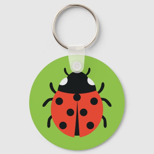 Ladybug Illustration Schlüsselanhänger (Vorderseite)
