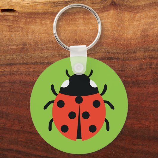 Ladybug Illustration Schlüsselanhänger (Vorderseite)