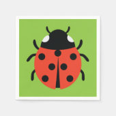 Ladybug Illustration Serviette (Vorderseite)