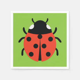 Ladybug Illustration Serviette