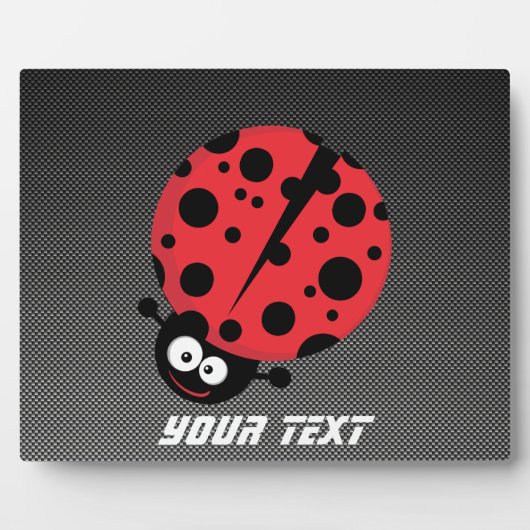 Ladybug; Imitate Kohlenstofffaser Fotoplatte (Vorderseite)
