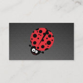 Ladybug; Imitate Kohlenstofffaser Visitenkarte (Rückseite)