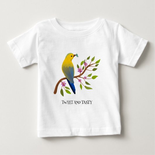 Ladybug-Insekt leckerer, farbiger Vogel mädchenhaf Baby T-shirt (Vorderseite)