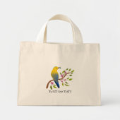 Ladybug-Insekt leckerer, farbiger Vogel mädchenhaf Mini Stoffbeutel (Vorne)