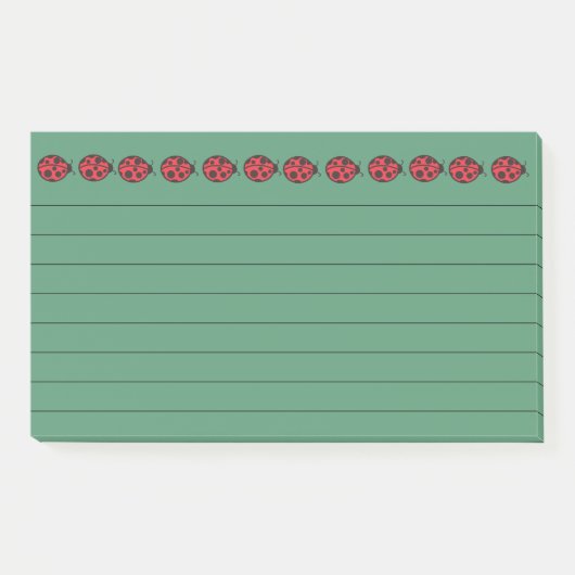 Ladybug Jumbo Post It Notes Post-it Klebezettel (Vorderseite)