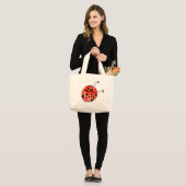 Ladybug Jumbo Stoffbeutel (Vorderseite (Model))