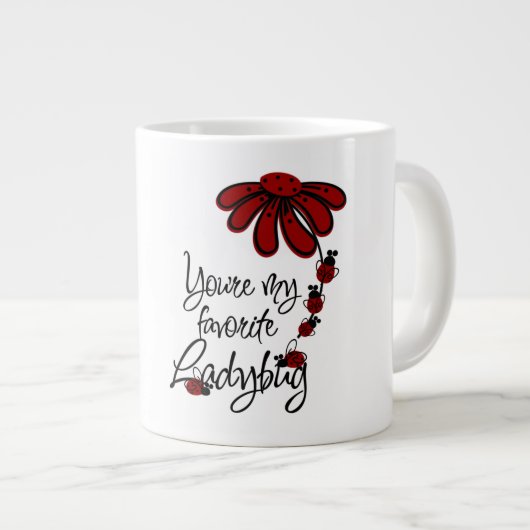 Ladybug - Jumbo-Tasse (Vorderseite Rechts)