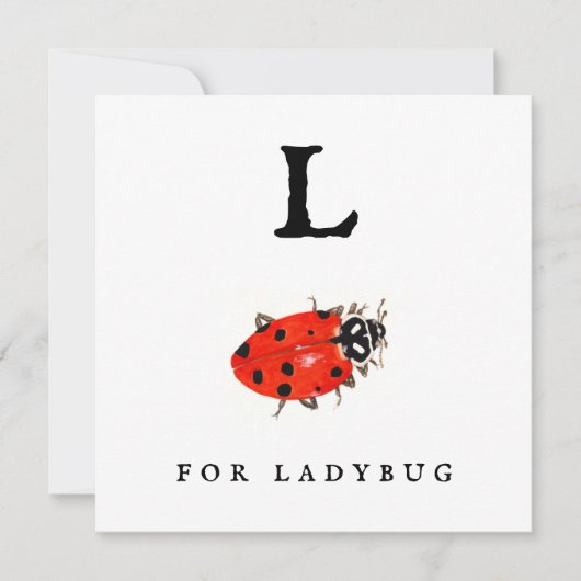 Ladybug Karte (Vorderseite)