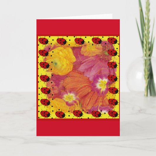 Ladybug Karte (Vorderseite)