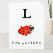 Ladybug Karte (Vorderseite)