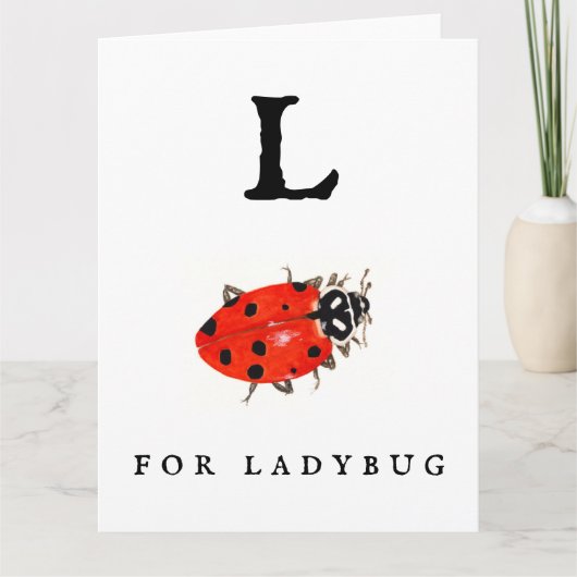 Ladybug Karte (Vorderseite)