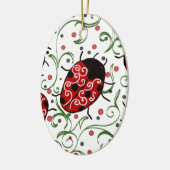 Ladybug Keramik Ornament (Links)