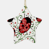 Ladybug Keramik Ornament (Rechts)