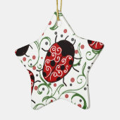Ladybug Keramik Ornament (Links)