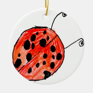 Ladybug Keramik Ornament