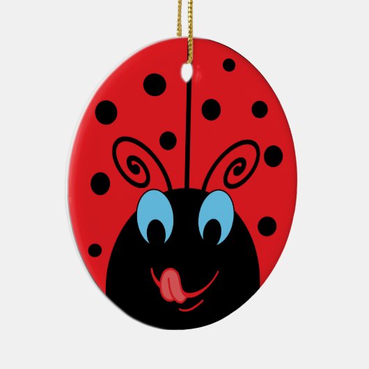 Ladybug Keramik Ornament (Rechts)