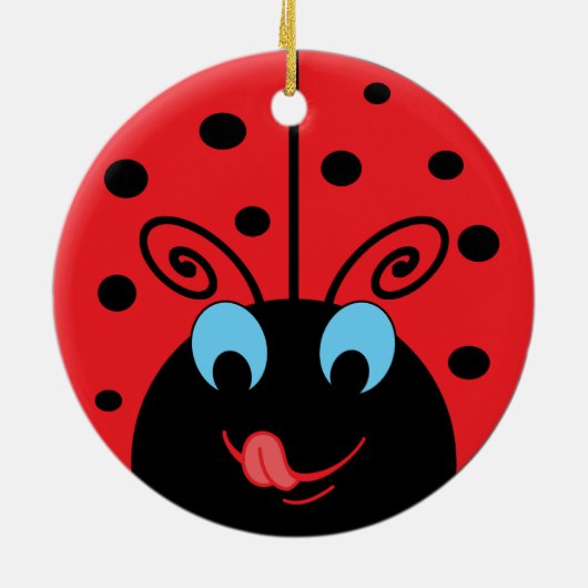 Ladybug Keramik Ornament (Hinten)