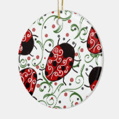 Ladybug Keramik Ornament (Links)