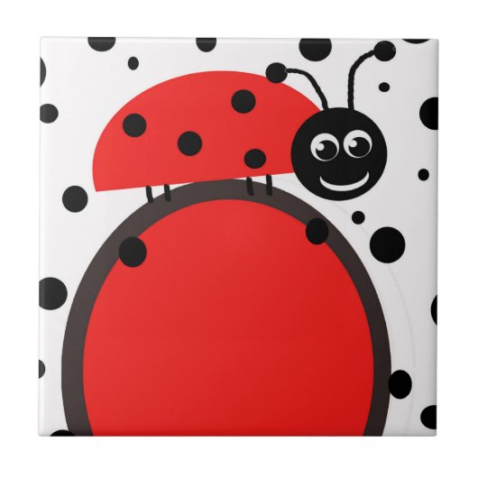 Ladybug Keramik Tile Fliese (Vorderseite)