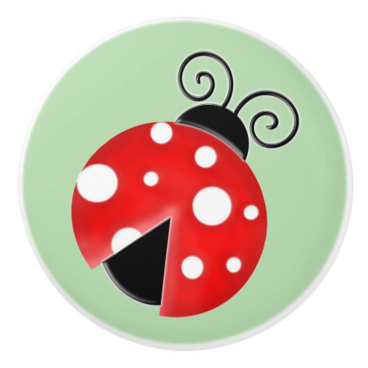 Ladybug Keramikknauf (Vorderseite)