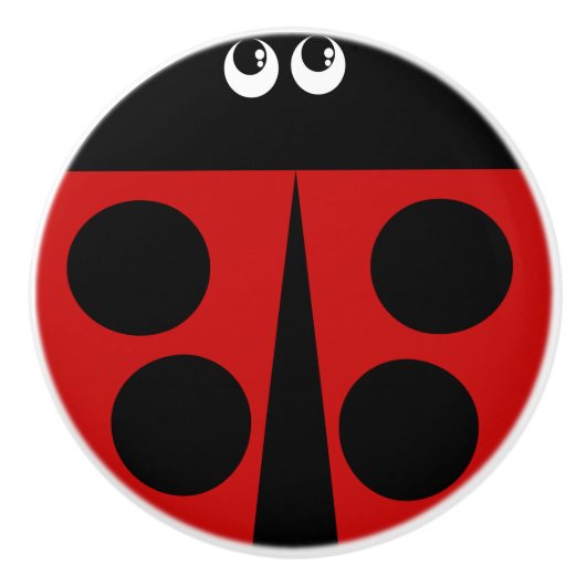 Ladybug Keramikknauf (Vorderseite)