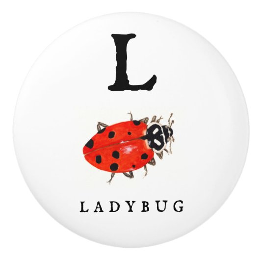 Ladybug Keramikknauf (Vorderseite)