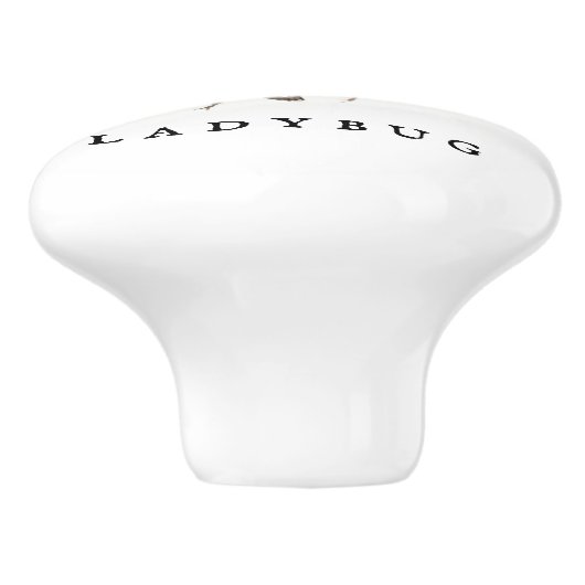 Ladybug Keramikknauf (Seitenansicht)