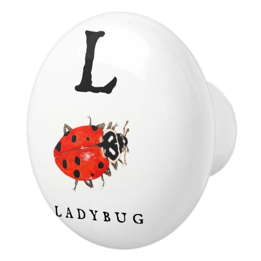 Ladybug Keramikknauf (Rechts)