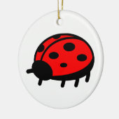 Ladybug Keramikornament (Links)