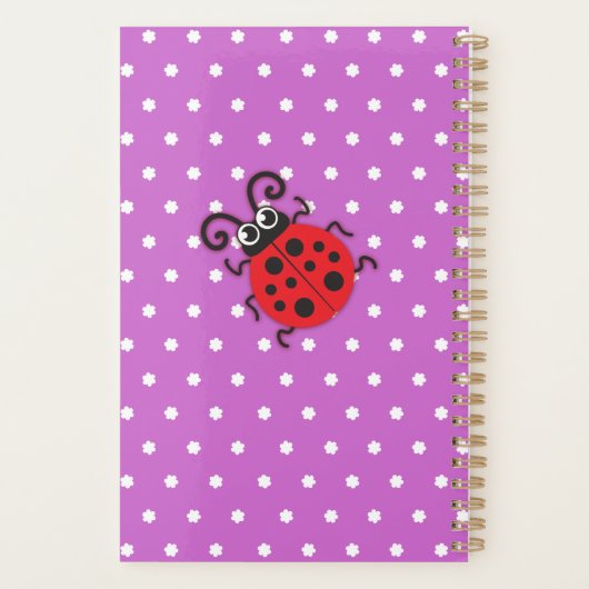 Ladybug-Kinder mit lila Rot Planer (Rückseite)