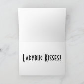 Ladybug Kisses Karte (Innenseite)