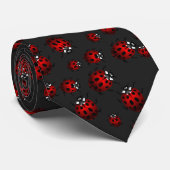 Ladybug Krawatte Bug Art Keepake Ladybug Neckers (Gerollt)