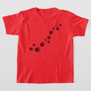 Ladybug Kunst T-Shirts für Kinder Marienkäfer-Shir