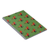 Ladybug, Lady Bird Fly Spiral Notebook Notizblock (Rechte Seite)
