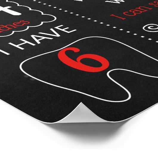 Ladybug Lady Bug Birthday Party chalkboard Poster (Ecke)