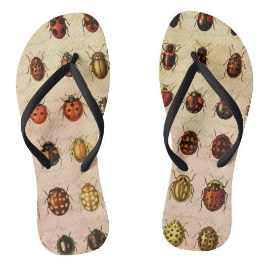 Ladybug Ladybird Beetle Insect Bug Badesandalen (Fußbett)