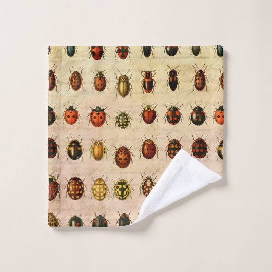Ladybug Ladybird Beetle Insect Bug Badhandtuch Set (Waschlappen)