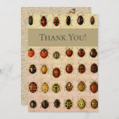 Ladybug Ladybird Beetle Insect Bug Dankeskarte (Vorne/Hinten)