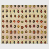 Ladybug Ladybird Beetle Insect Bug Geschenkpapier (Flach)