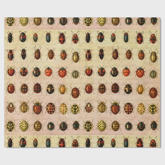 Ladybug Ladybird Beetle Insect Bug Geschenkpapier (Flach)