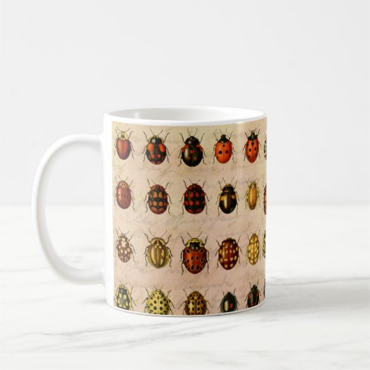 Ladybug Ladybird Beetle Insect Bug Kaffeetasse (Links)