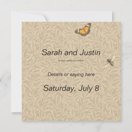 Ladybug Ladybird Beetle Insect Bug Save The Date (Rückseite)
