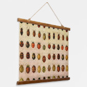 Ladybug Ladybird Beetle Insect Bug Wandteppich Mit Holzrahmen (Gewinkelt)