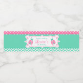 Ladybug Ladybird Birthday Party Wasserflaschenetikett (Einzelnes Label)