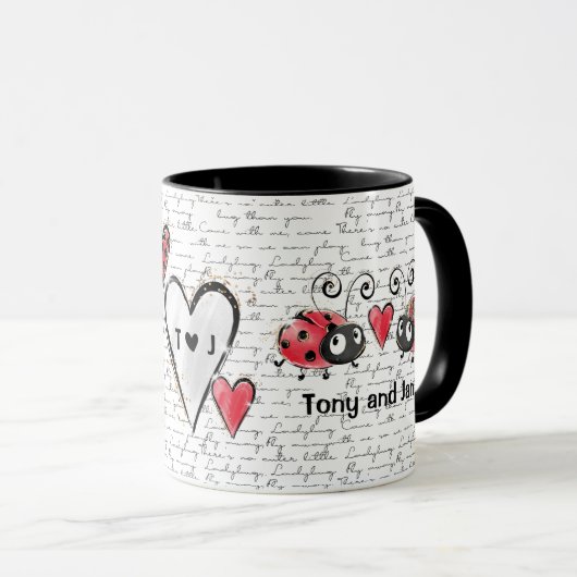 Ladybug Ladybird Design Tasse (VorderseiteRechts)