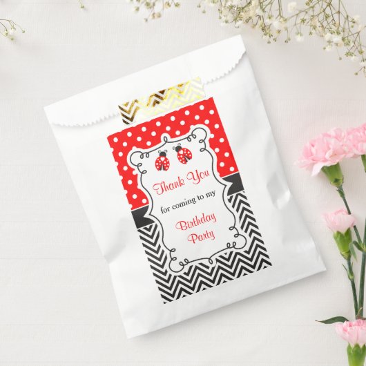 Ladybug Ladybird Favor Bag Geschenktütchen (Versiegelt)