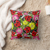 Ladybug Ladybird Niedlich Childrens Kinderzimmer Kissen (Decke)
